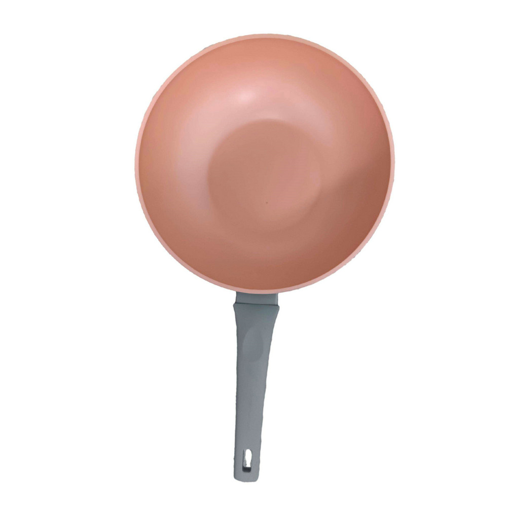 Articole de gătit Tigaie adâncă din aluminiu antiaderentă cu capac de sticlă