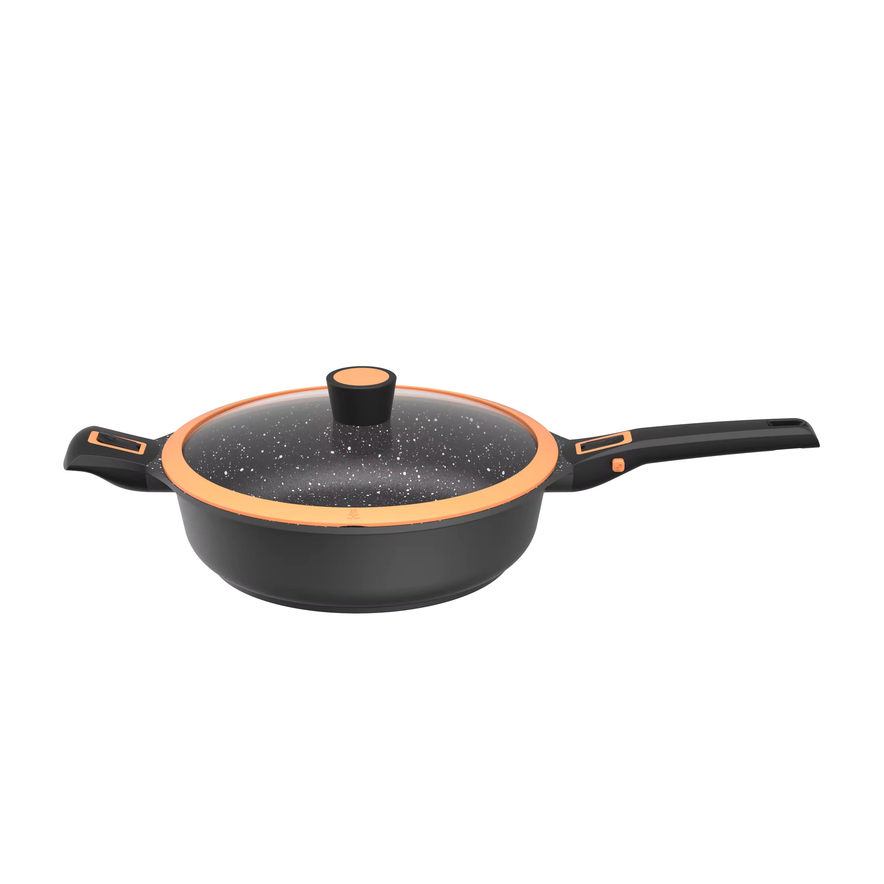 Leerpan aluminiu sobadora de pota pâine din aluminiu turnat prăjitură adâncă prăjiți înghețată la mașină tigaie dublă cu capac