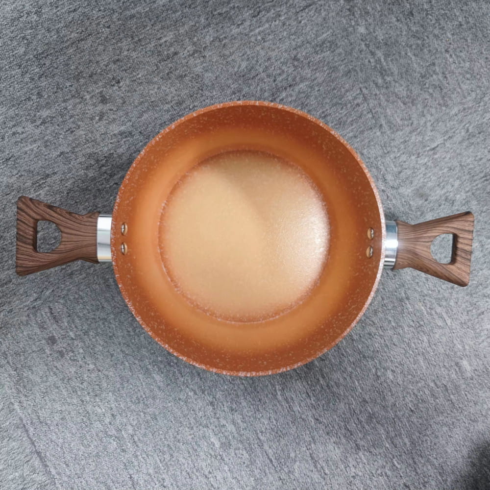 Logo personalizat 24/26/28cm anti-adeziv încălzitor de alimente ceramice caserole antiadezive pentru oale fierbinți