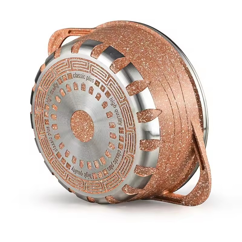 Zhiye 2024 Oale și tigăi din aluminiu Ustensile de bucătărie Ustensile de gătit antiaderente Unelte de gătit Vase de bucătărie